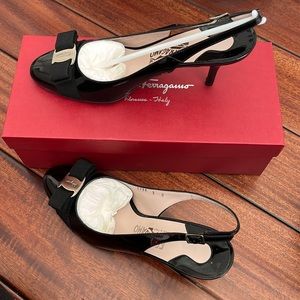 NEW Salvatore Ferragamo Flavia Slingbacks